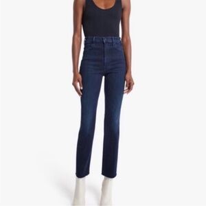 MOTHER hustler ankle fray howling at the disco ball dark wash jeans size 26